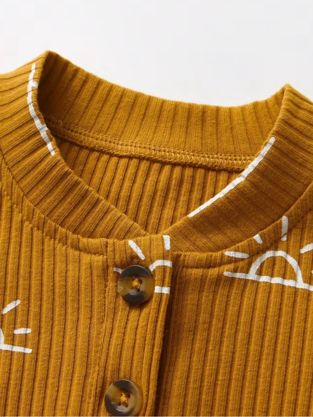 Little Sunshine Ribbed Short Set ☀️ - Picture 4 of 13